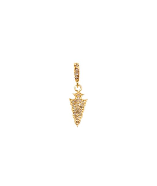 PRO - ARROW Charm Diamants argent plaqué or votre