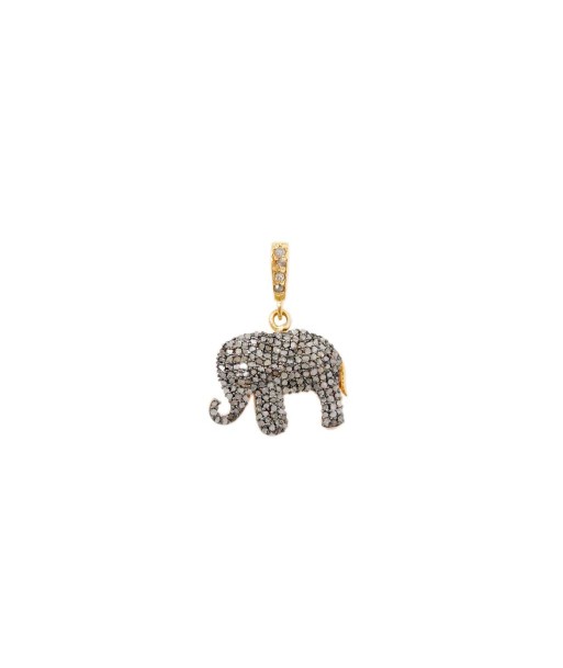 PRO - ELEPHANT Charm Diamants argent plaqué or En savoir plus