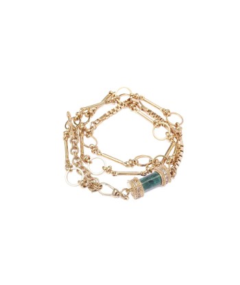 DEVA Collier, Bracelet multi-tours Chrysocolle les ctes