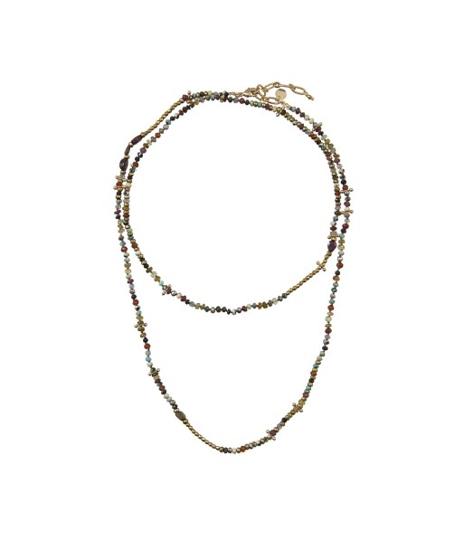 PRO - ADOUM Collier mix de pierres, Opale, Grenat JUSQU'A -70%! 