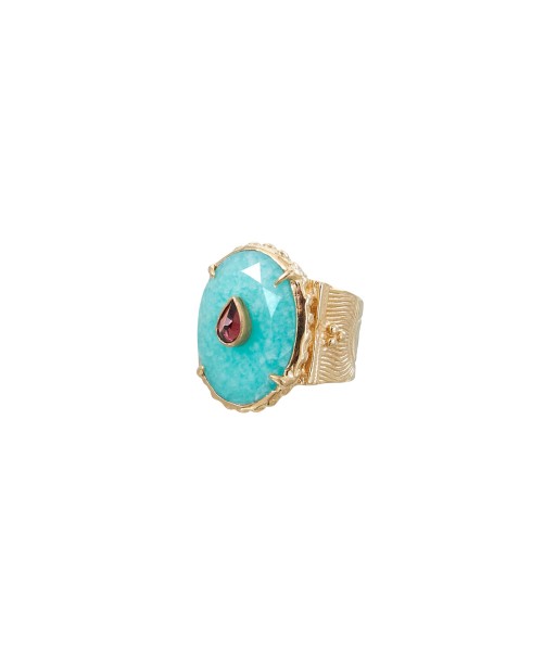 PRO - CHEEMA Bague Chevalière Amazonite l'achat 