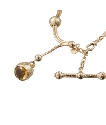 PRO - FOB Collier style vintage Citrine le des métaux précieux