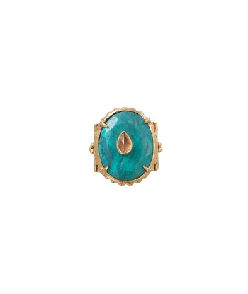 PRO - CHEEMA Bague Chevalière TURQUOISE offre 