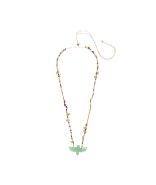 PRO - PHOENIX BABY PERLE Collier Quartz vert pas cheres