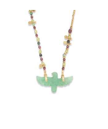 PRO - PHOENIX BABY PERLE Collier Quartz vert pas cheres