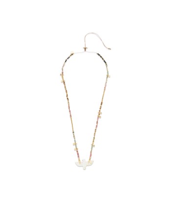 PRO - PHOENIX BABY PERLE Collier Nacre et Tourmalines de pas cher