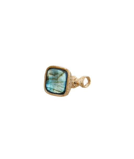 SCEAU XL Pendentif labradorite doré à l'or 24 carats Fin de série