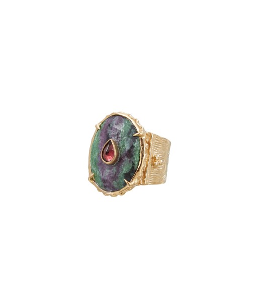 CHEEMA Bague Chevalière Rubis Zoisite outlet