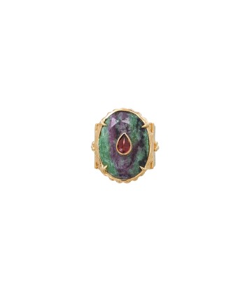 CHEEMA Bague Chevalière Rubis Zoisite outlet