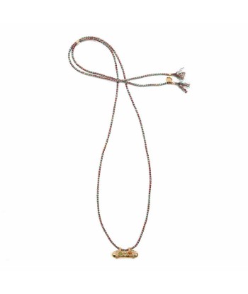 SECRET Collier Amulette Tourmalines - Cordon Rouge, Noir et Or Comparez plus de prix