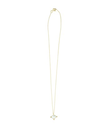 WISH Collier Moonstone, plaqué or 24 cts de pas cher