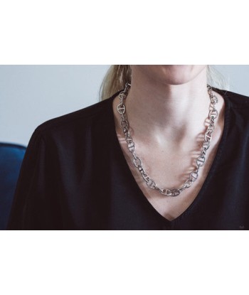 Collier acier maille marine ou a consommer sur place