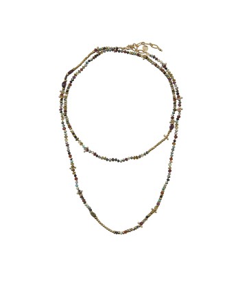 ADOUM Collier mix de pierres, Opale, Grenat le concept de la Pate a emporter 