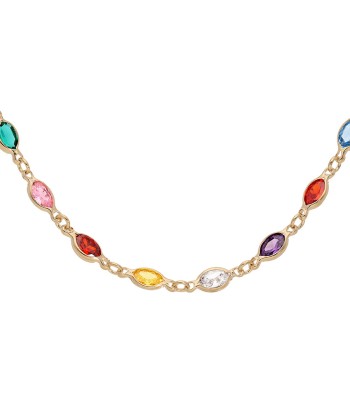 Collier  plaqué or tutti frutti degrade multicolores 2024