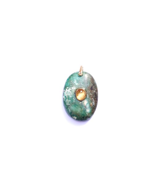 CHARM TURQUOISE sertie Citrine 50-70% off 