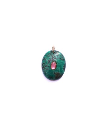 CHARM TURQUOISE sertie Tourmaline la chaussure