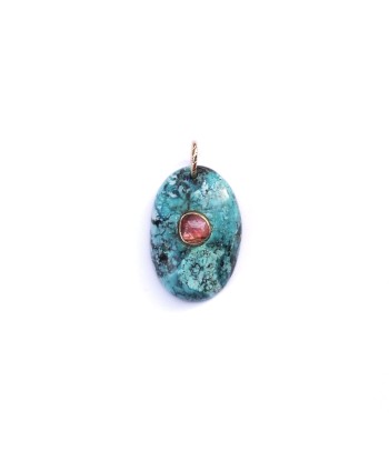 CHARM TURQUOISE sertie Tourmaline de votre