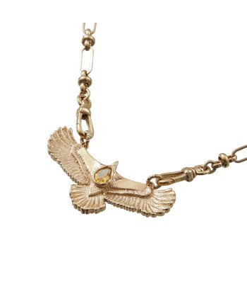 AQUILA Collier Aigle Citrine - Doré 24 cts de pas cher