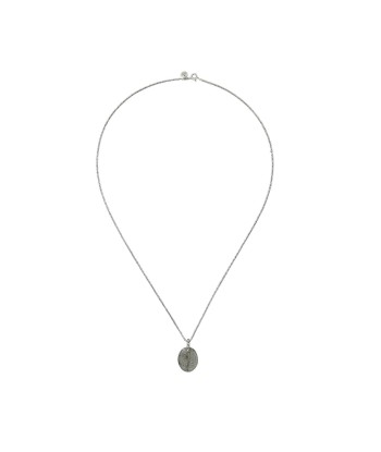 PRO - CAURI Collier Labradorite, Argent vieilli, Bélière Diamant Le MVP de beaucoup