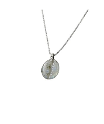 PRO - CAURI Collier Labradorite, Argent vieilli, Bélière Diamant Le MVP de beaucoup