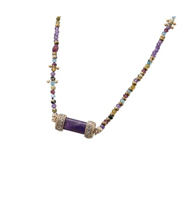 PRO - DEVA Collier Perle Amethyste, Grenat Vert, Apatite l'évolution des habitudes 