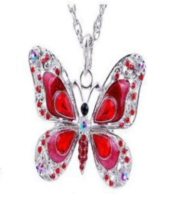 Pendentif Papillon en Cristal en ligne