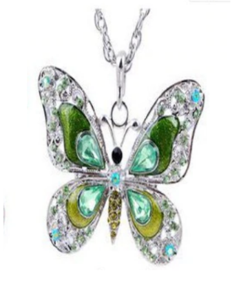 Pendentif Papillon Vert 2024