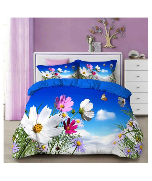 Housse de Couette Motif Papillon en linge