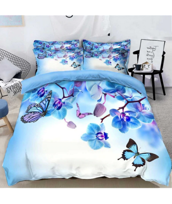 Housse de Couette Papillon Bleu Véritable concentré