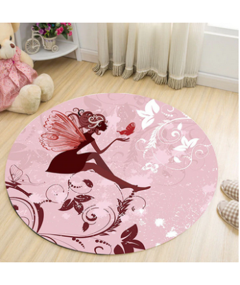 Tapis Rond Fée Papillon le concept de la Pate a emporter 