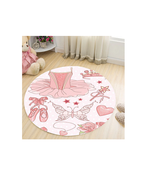 Tapis Rond Papillon et Danseuse chez Cornerstreet bien 